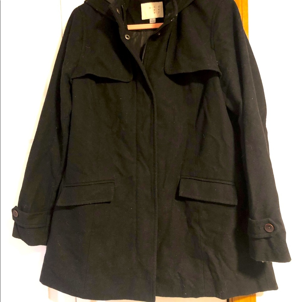 Black pea coat